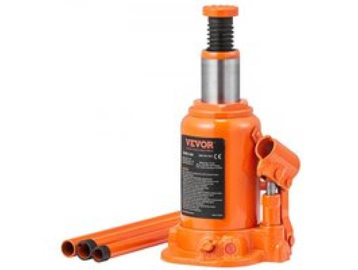 VEVOR Cric Bouteille Hydraulique 12 T Gamme de Levage 190-355 mm Cric de Levage Hydraulique avec Longue Poignée pour Changement de Pneus Levage des Voitures Automobiles SUV Pick-up Atelier Garage