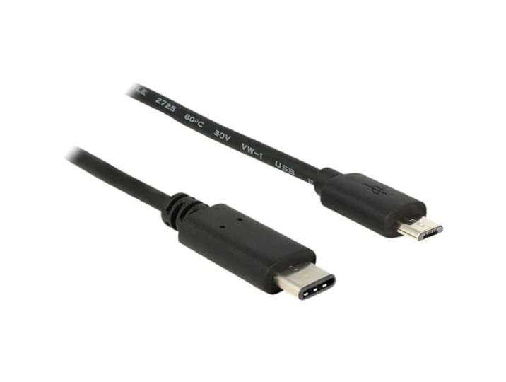 Delock kabel USB Type-C 2.0 stekker > USB 2.0 Micro-B-stekker 1, 0 m zwart