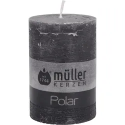 Stumpenkerze POLAR asphalt (DH 6,80x10 cm) - DH 6,80x10 cm