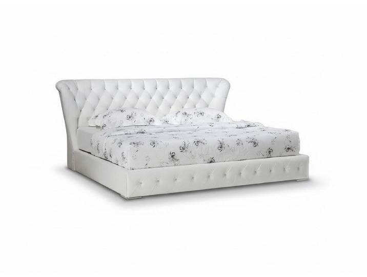 JVmoebel Polsterbett Luxuriöses-Bett aus Leder für Schlaf- und Hotelzimmer Sofort (Bett), Made in Europa