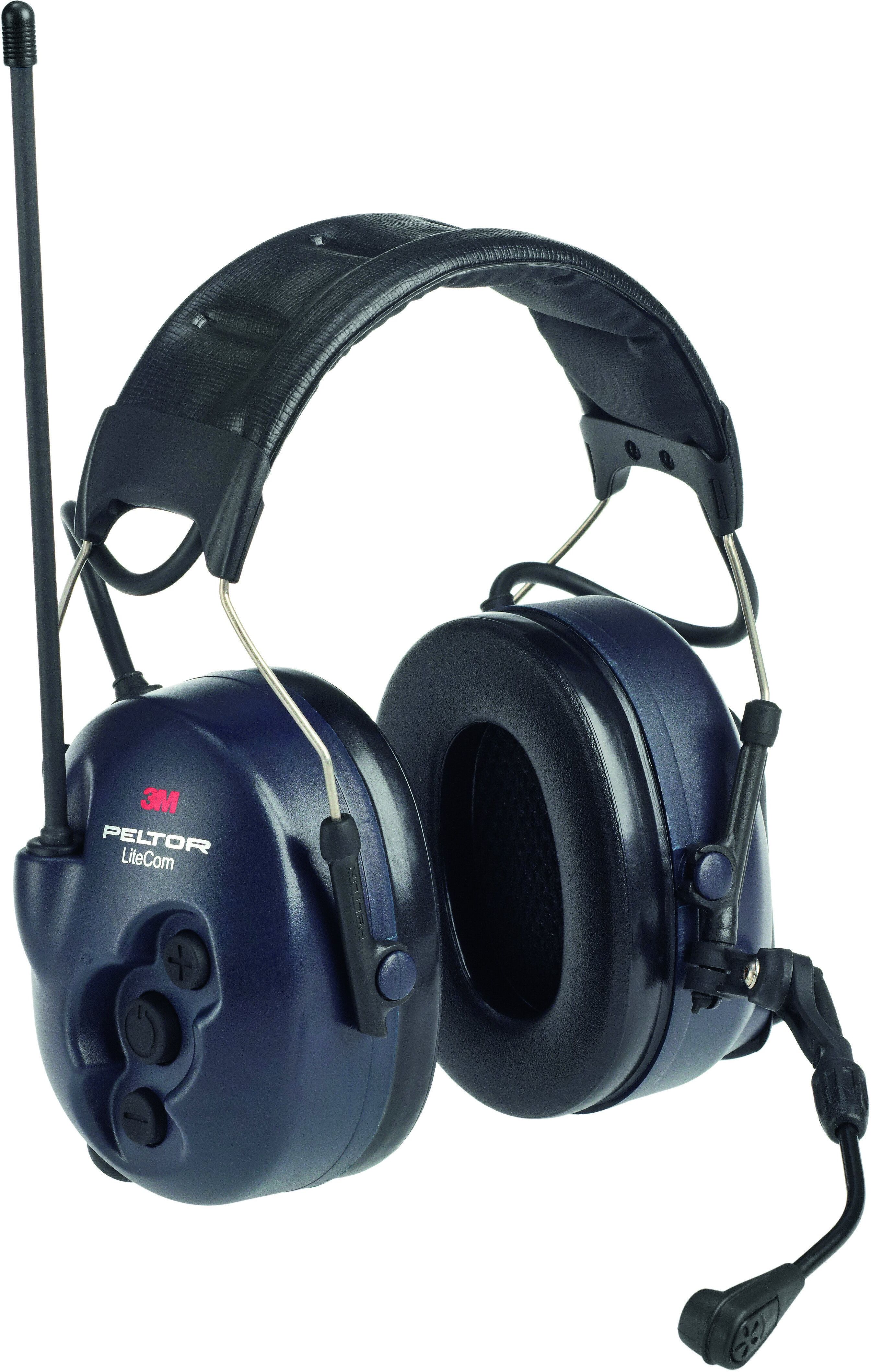 3M Hörselkåpa LiteCom med hjässbygel, 32 dB, PMR 446 MHz, MT53H7A4400-EU