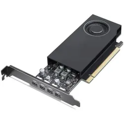 Lenovo NVIDIA RTX A1000 8GB 4xmini-DP GDDR6 Graphics Card (8 GB, GDDR6), Grafikkarte, Schwarz