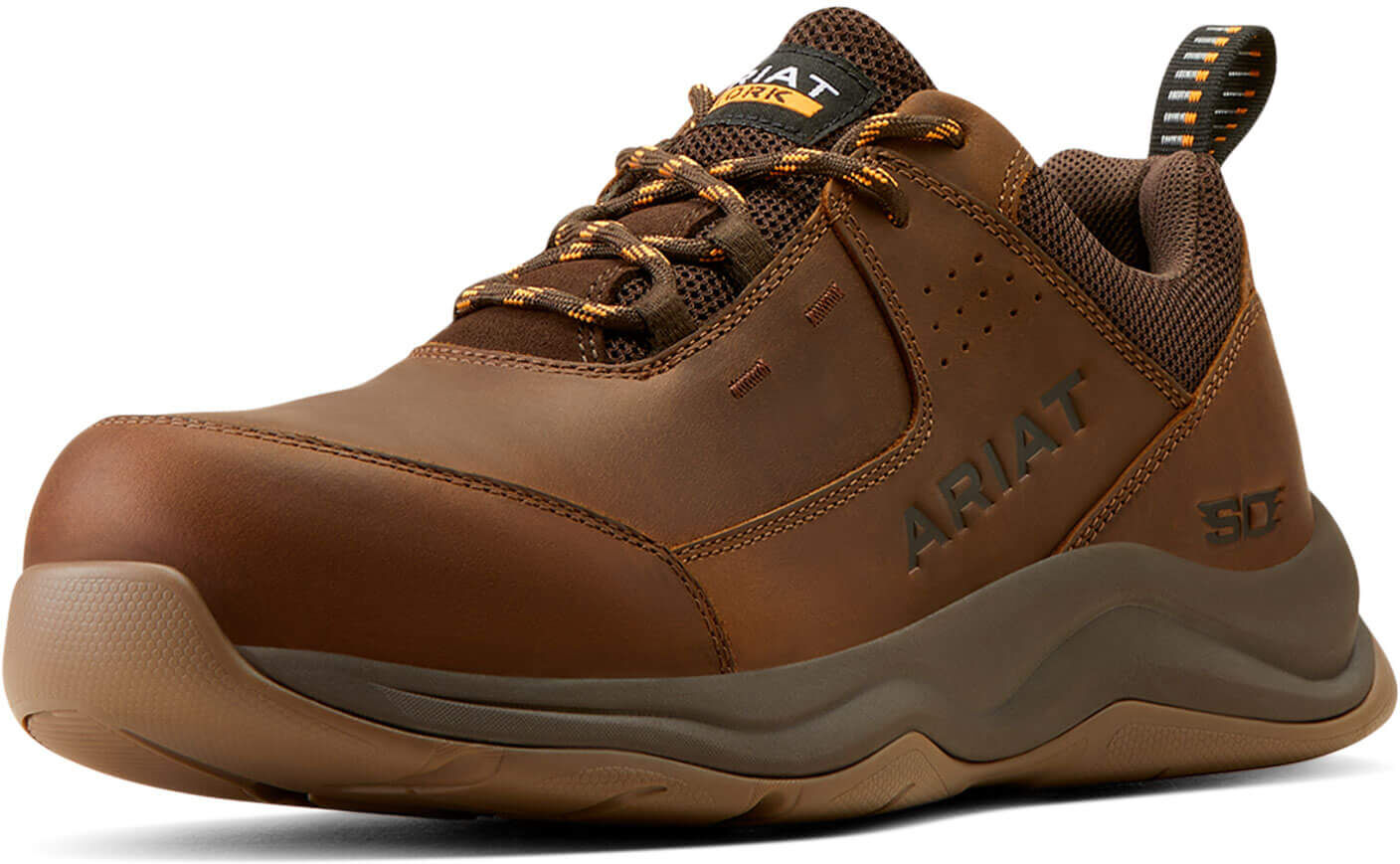 Men's Working Mile SD Composite Toe Work Boots in Distressed Brown, Size: 8.5 D / Medium by Ariat