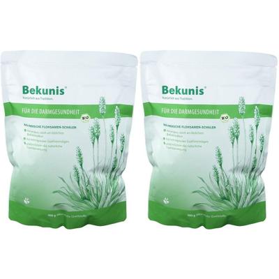 Bekunis Bio indische Flohsamenschalen 2x 2x500 g