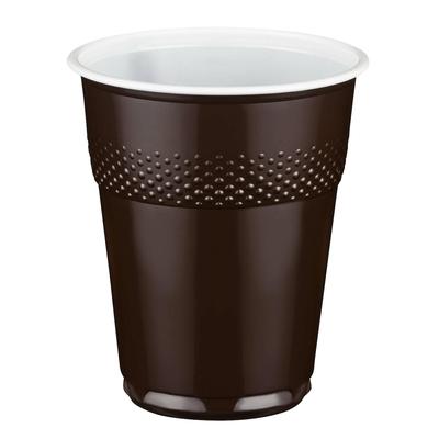 VEPATIM 100x Automatenbecher braun-weiß 150 ml O 70 mm PS