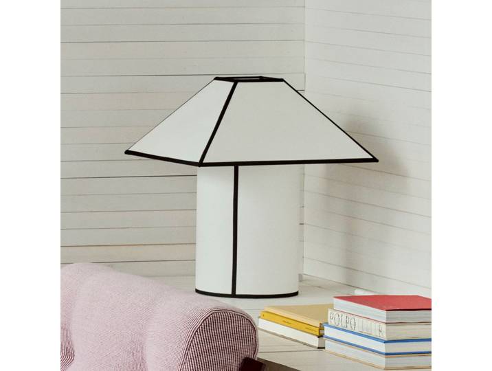 Ava Tischleuchte, Höhe 50 cm, weiß/schwarz, E27 - HAY - Wohnzimmer - Design - Kunststoff - Einflammig