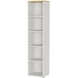 Germania-Werke Regal »Office Serie« 5 OH schmal braun, 45x197x40 cm