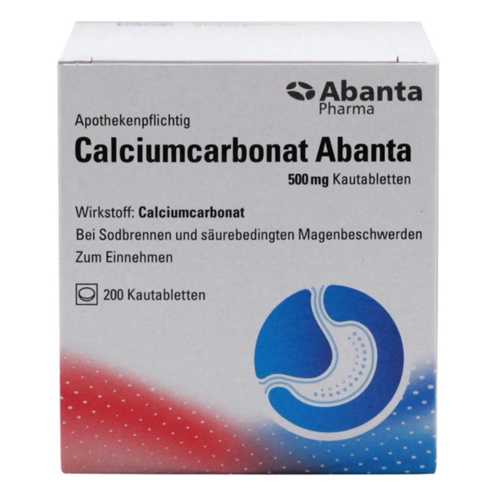 Abanta Pharma GmbH Calciumcarbonat Abanta 500 mg Kautabletten 13967519