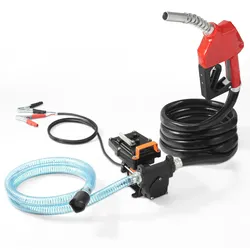 VEVOR Dieselpumpe, 12 V DC, 15 GPM, 1/4 PS, tragbare elektrische Kraftstoffpumpe mit automatischer Abschaltung der Pistole, Einlass- & Auslassschlauch für Benzin, Diesel, Kerosin, Methanol-Mischungen