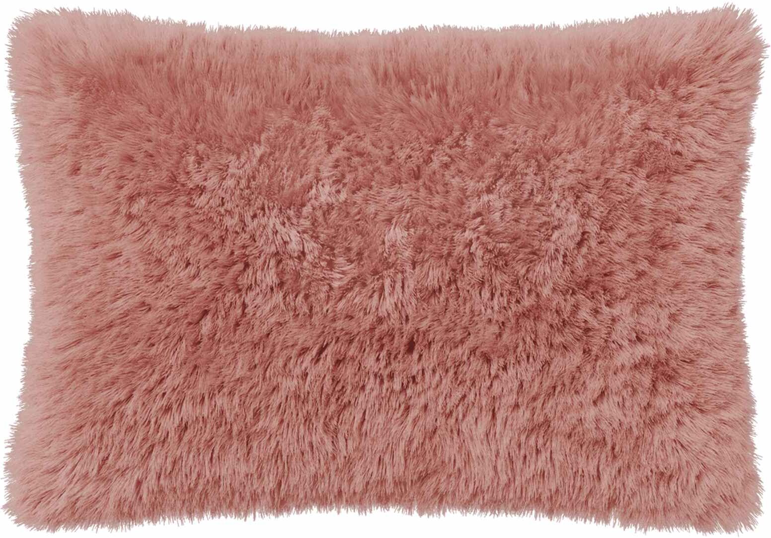 vidaXL Capa almofada 6 pcs HEERLEN Rosa 50 x 75 cm Fleece PV Rosa