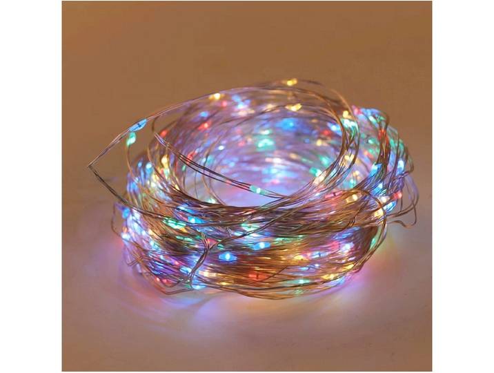 LED-Girlande CROSBY Silberfarben 1790cm