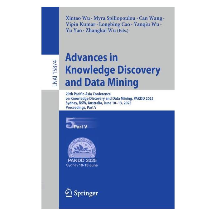 Springer Advances in Knowledge Discovery and Data Mining (Englisch, Softcover, CAN, Myra, Spiliopoulou, Wang et al) (63669964)