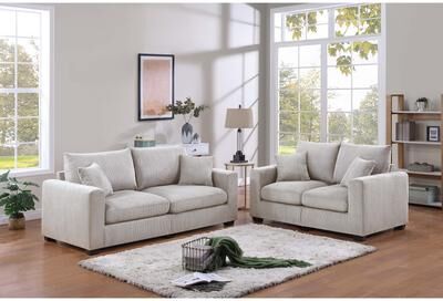 Poundex 2-Piece Sofa Set