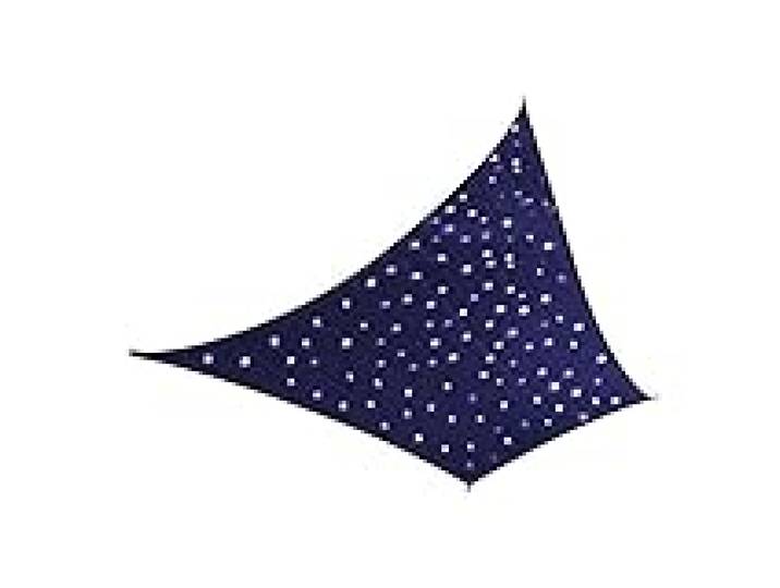 JARDILINE Voile d'ombrage rectangulaire 3x2 m avec LEDs en Ciel étoilé - Coloris Bleu Nuit