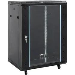 vidaXL Masenen (19 Zoll Rack), Serverschrank, Schwarz