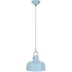 Nino Leuchten, Pendelleuchte, 30770116Pendelleuchte 'Romi' blau 1flg (E27)