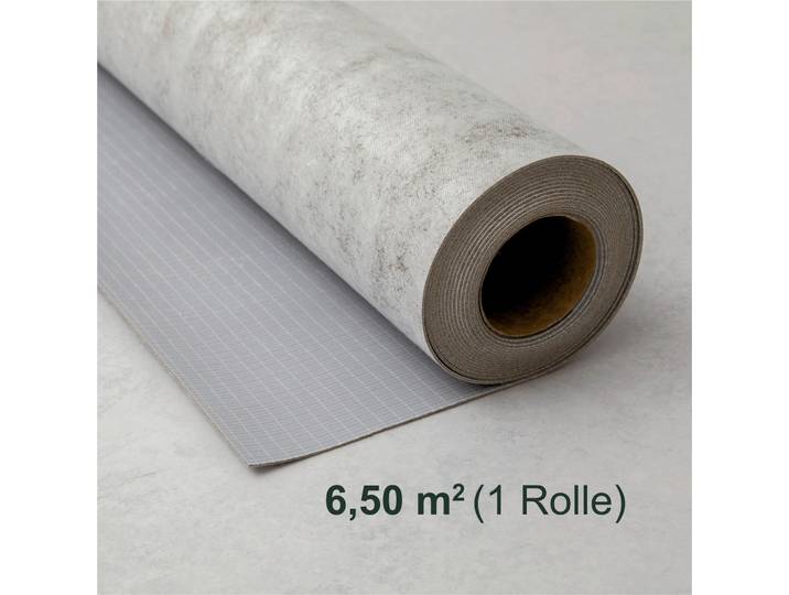 Unterlagsmatte, Grau, Kunststoff, 100x0.18x650 cm, Blauer Engel, Made in Europe, Teppiche und Böden, Teppiche, Teppichunterlagen