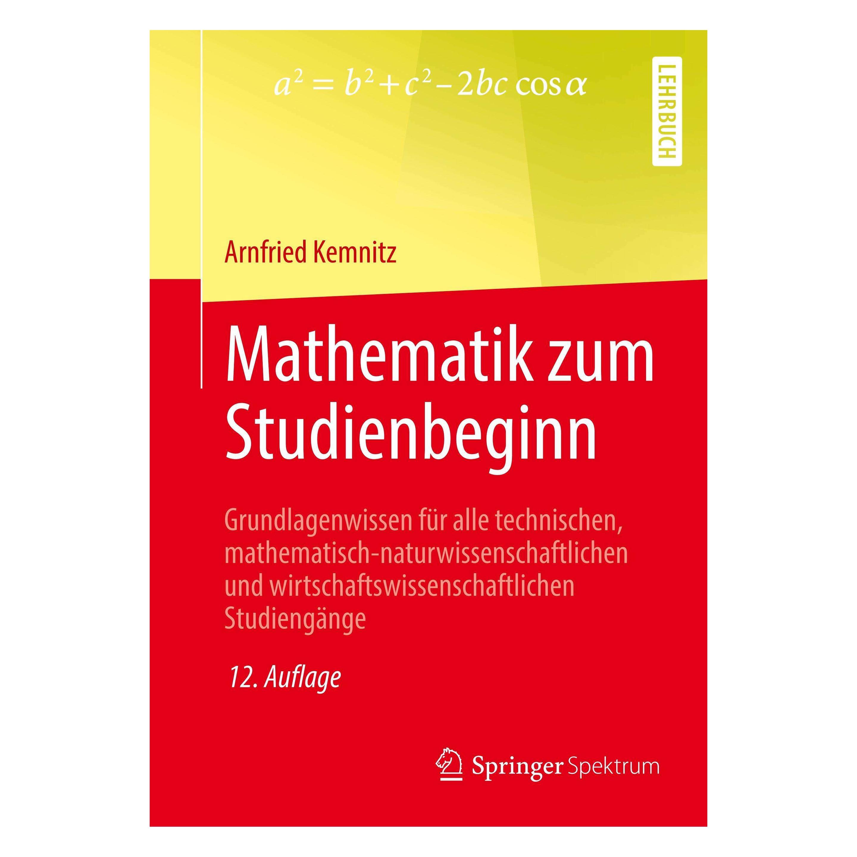 Spektrum Mathematik zum Studienbeginn (Deutsch, Softcover, Arnfried Kemnitz) (14663350)