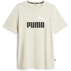 Puma, Herren, Sportshirt, ESS+ 2 Col Logo Tee (L), Weiss