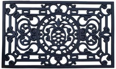 Imports Decor Pineapple Rectangle Rubber Mat (2'6 x 1'6) - 2'6 x 1'6