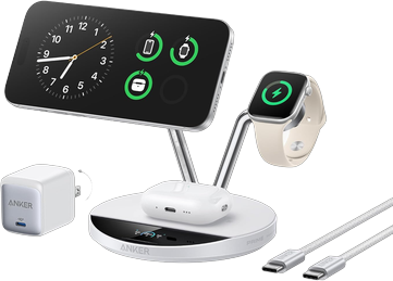 Anker Prime Wireless Charging Station (3-in-1, MagGo, AirCool, Dock Stand)