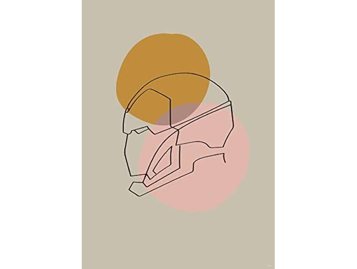 Komar Wandbild - Soulful Sanctuary Iron Man Head - Größe: 50 x 70 cm - Poster, Kunstdruck, Dekoration, Wohnzimmer, Schlafzimmer, Marvel