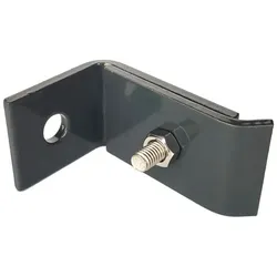 zauniversum® Befestigungsset 3x Zaunanschlusswinkel Doppelstabmatten Zaun Winkel Anthrazit (RAL 7016)
