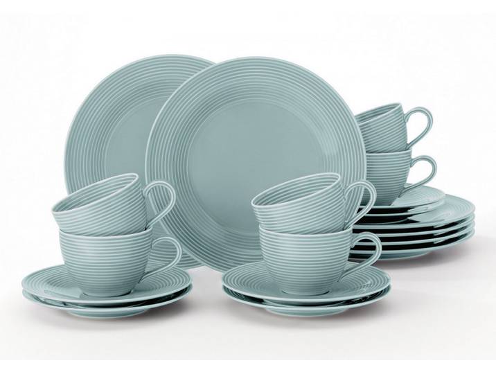 Geschirr-Serie Beat farbig - Kaffeeservice 18tlg. Beat arktisblau