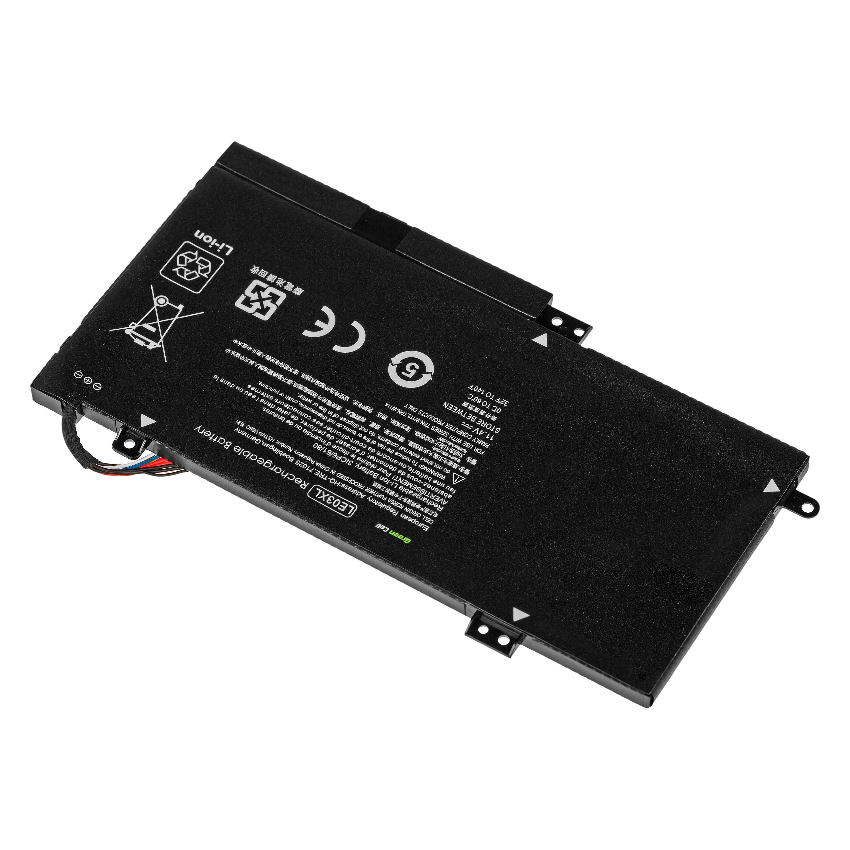 GreenCell Laptop Battery for Envy x360 15-W M6-W - 11.4V - 3400mAh (6 Zellen, 3400 mAh) (HP110)