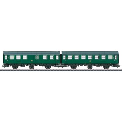 Personenwagen MÄRKLIN "Umbauwagen B3yge 2. Klasse - 43196", grün, Modelleisenbahn-Fahrzeuge, KinderL:30,5cm, und BD3yg 2. Klasse mit Gepäckabteil, L:30,5cm