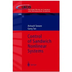 Control of Sandwich Nonlinear Systems, Fachbücher von G. Tao, Avinash Taware
