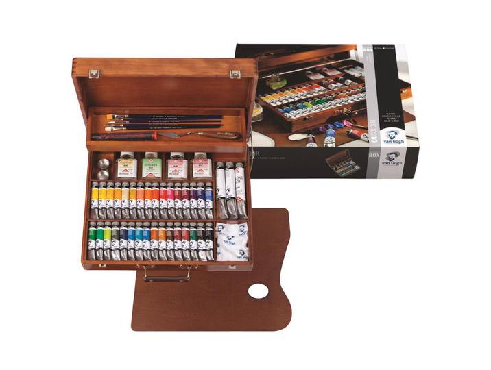 Ölfarbe Van Gogh Malkasten Superior, 20 ml, Mehrfarbig , bunt (mehrfarbig), Farben, Ölfarbe