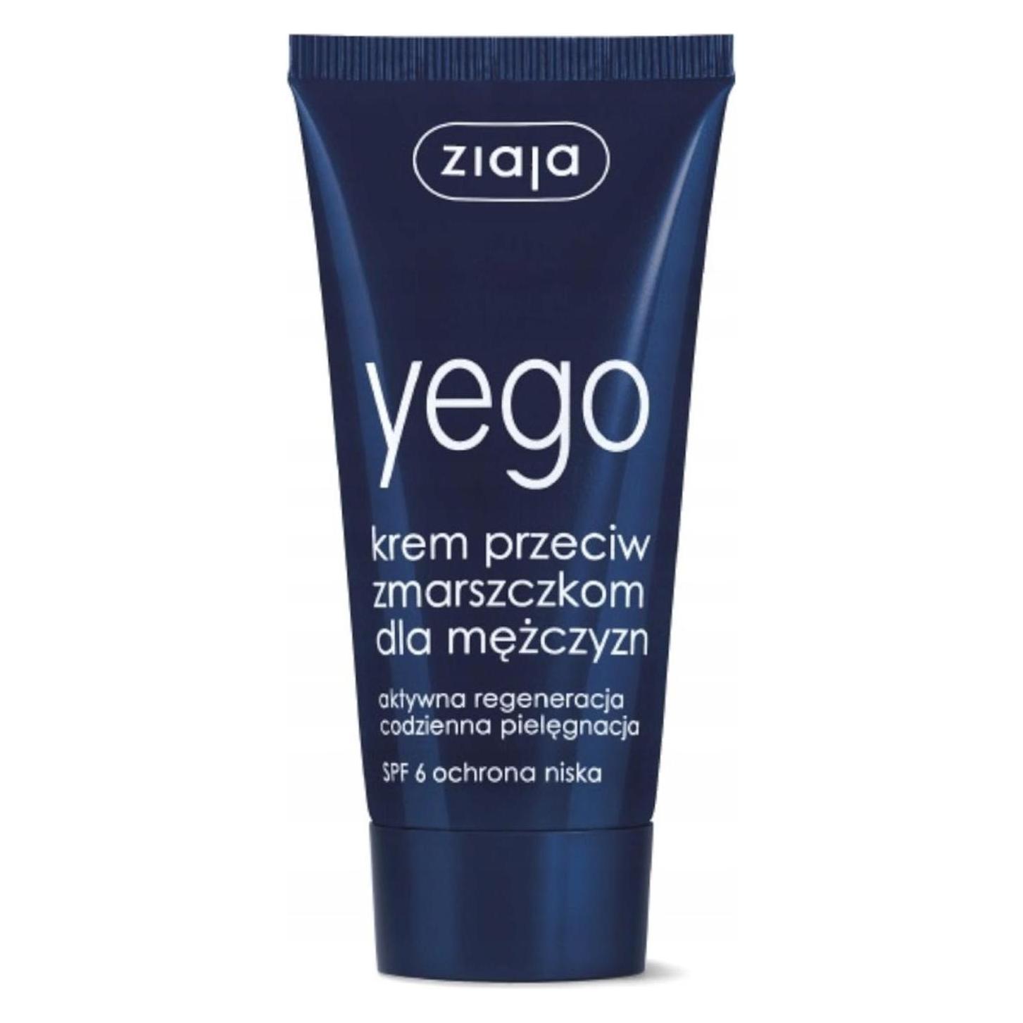 Ziaja Yego Men Anti-Wrinkle Cream Spf 6 - Daily Face Cream For Men (50 ml, SPF 16) (90814)