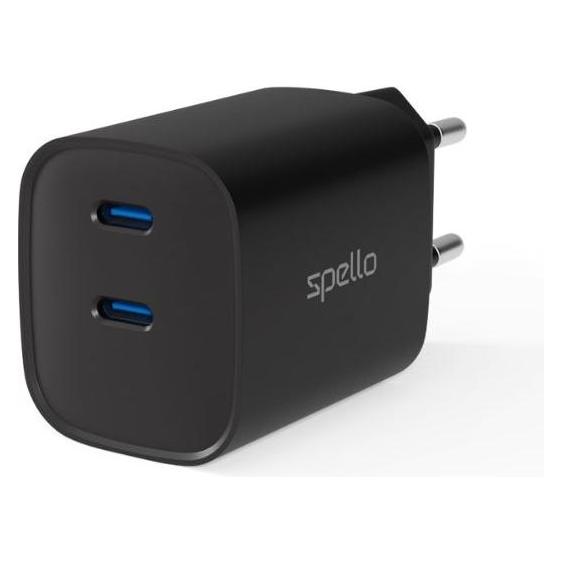 Spello ForceBoost SA35 GaN Wall Charger (35 W, 2 Ports) (9915101300262)