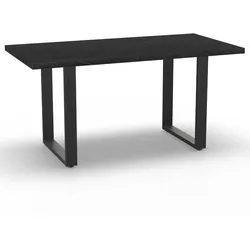 BIG Möbel GmbH Gastro Esstisch 160x90 cm | Marmor Dunkel | U-Gestell Stahl