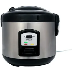 Adler AD 6406 Reiskocher (Dampfgarer) 1,5 L Edelstahl / schwarz