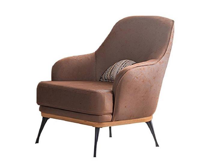 JVmoebel Sessel Designer-Sessel aus braunem Stoff mit modernem Design (Sessel), Made in Europa