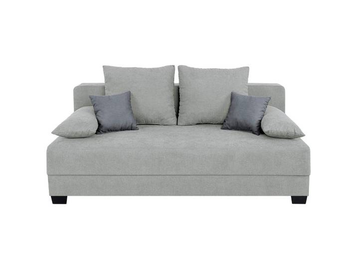 BOXSPRINGSOFA Grau 200 cm