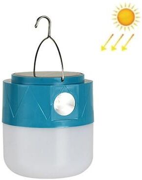 Snug & Styled LED Solar Rechargeable Camping Emergency LED Bulb Light With Flashlight Function blue