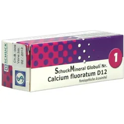 Schuckmineral Globuli 1 Calcium fluoratu 7,5 g