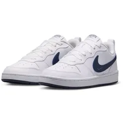 NIKE Court Borough Low Sneaker ältere Kinder 100 - white/midnight navy 38