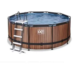 Exit runder Rahmenpool mit Kartuschenfilteramlage (Höhe 122 cm) Ø 360 cm (Höhe 122 cm) Größe 1 braun