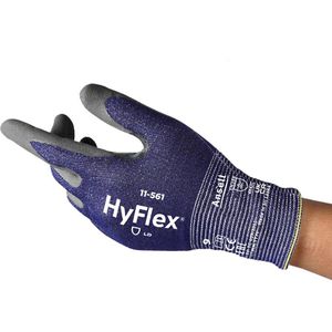 Ansell Schnittschutzhandschuhe HyFlex, 11-561, Schnittschutzlevel C, Nylon & HPPE, Größe 8 / M
