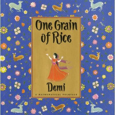 Scholastic One Grain of Rice: A Mathematical Folktale (Hardcover) - Demi
