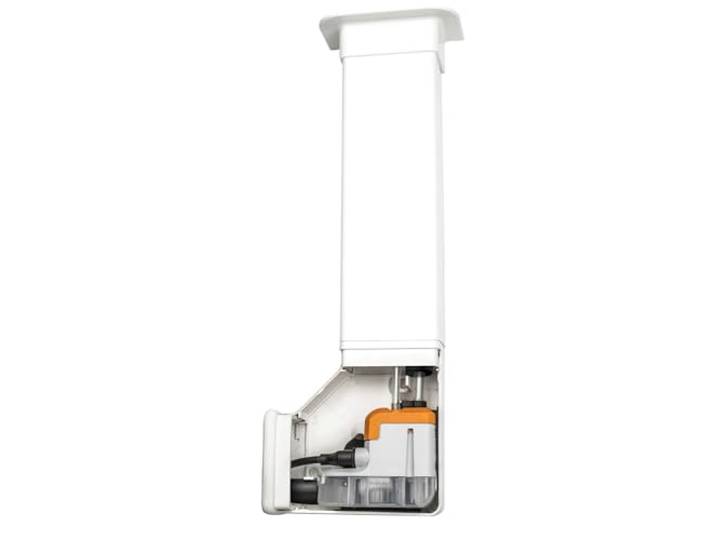 SAUERMANN Delta Pack (80x60) MINI - Kondensatpumpe Si-10 mit Kabelkanal - Signalweiss