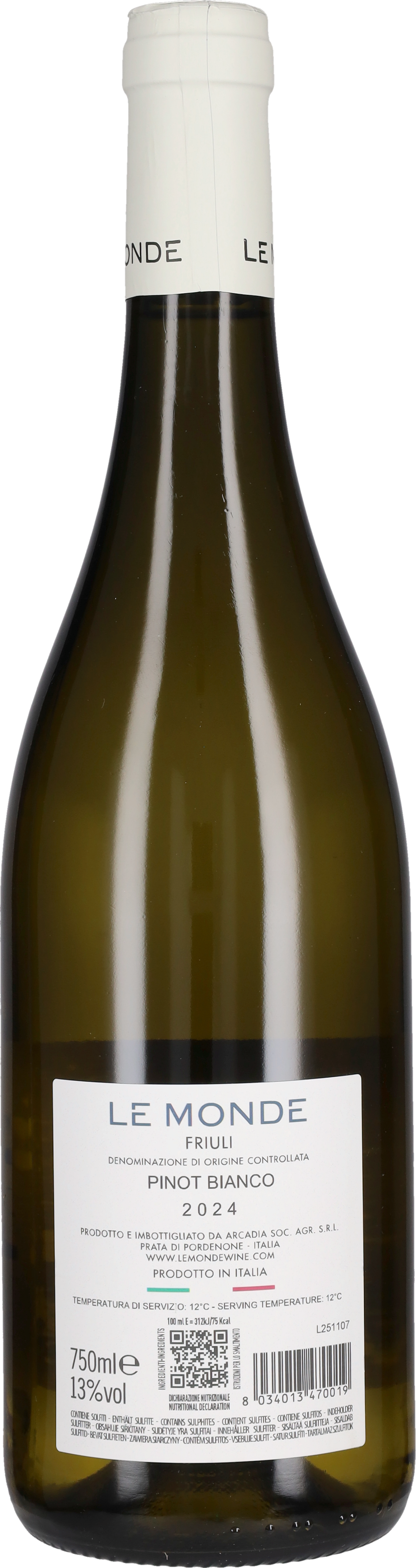 Vigneti Le Monde Pinot Bianco 2025