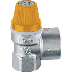 Sicherheitsventil Solar DN15 (1/2'') 8 bar, vernickelt