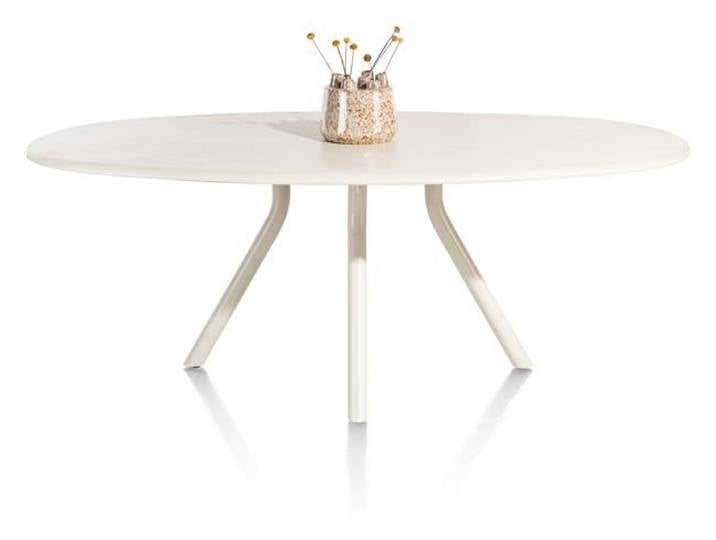 XOOON Lund Esszimmertisch oval MDF-Tischplatte