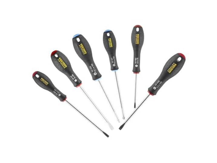 STANLEY FATMAX 6-delige schroevendraaierset, parallel/uitlopend/Pozi