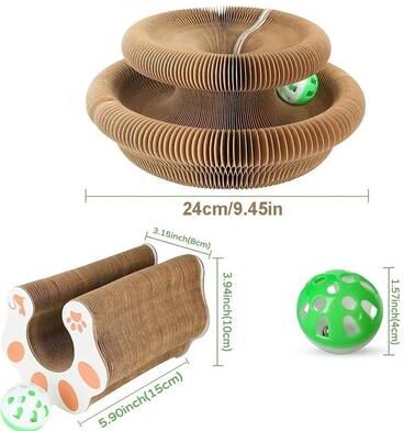 Uplift Essentials Transformable Accordion Scratching Board & Interactive Magic Organ Toy style 1